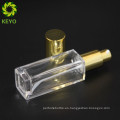 Botella de perfume cosmética hermética de vidrio fundación maquillaje líquido único en forma de botellas de vidrio con pulverizador de bomba